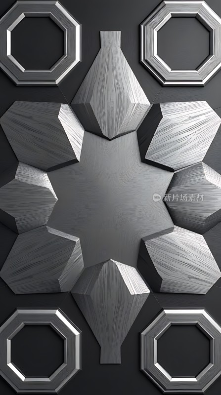 金属几何艺术造型