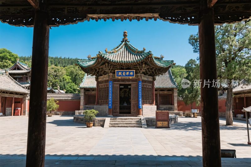 古寺风光摄影图