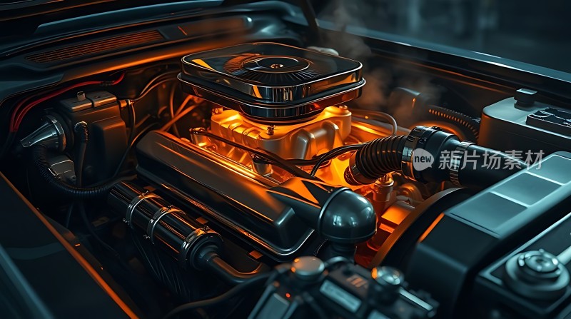 发动机内部细节展示