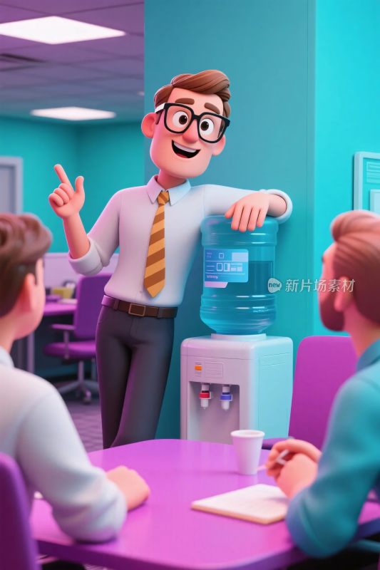 办公室职场交流场景