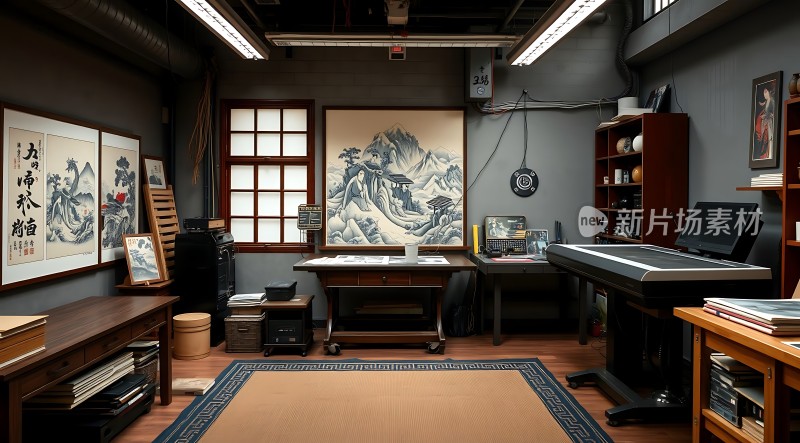 艺术工作室里的宁静角落