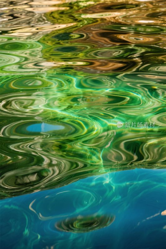 水面波纹倒影艺术