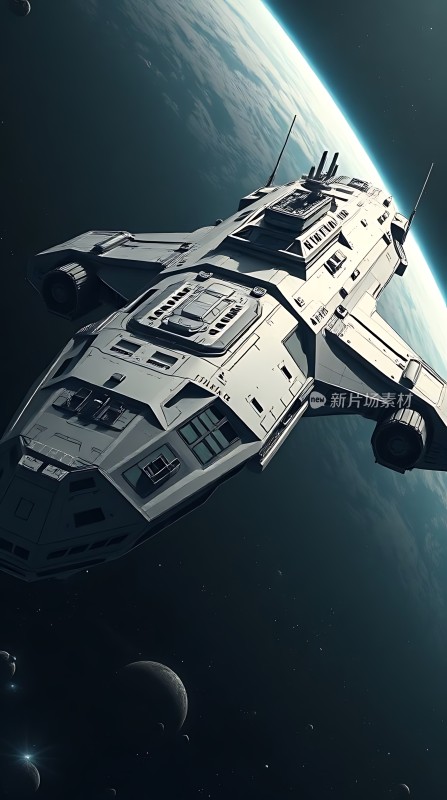 星际飞船遨游宇宙