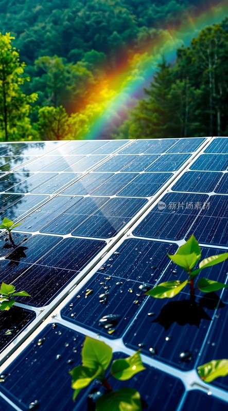 阳光下的绿色能源梦想