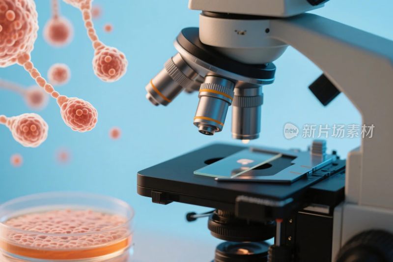 科学显微镜微生物图
