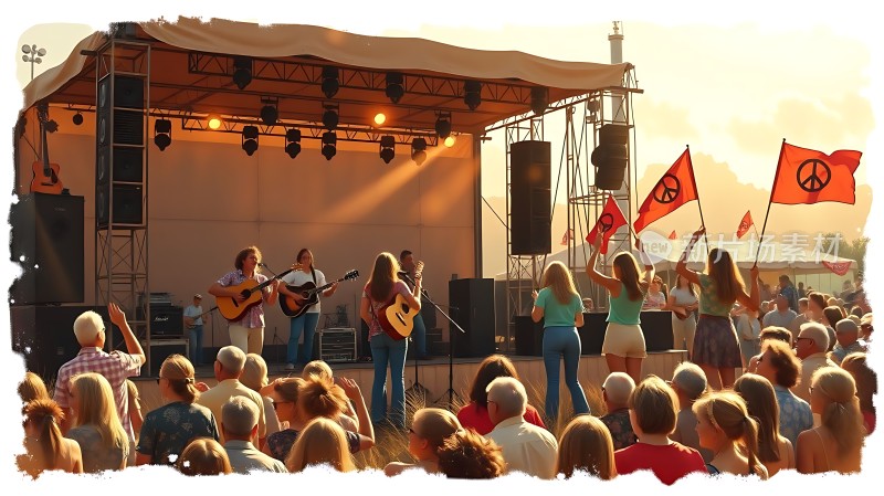 音乐节上的和谐旋律