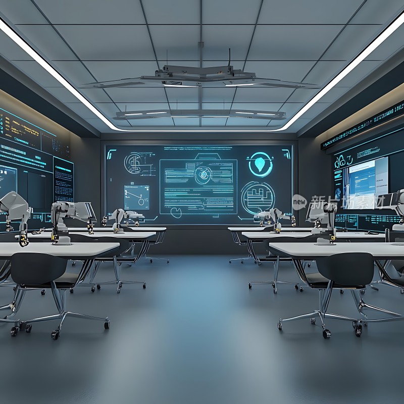 未来科技实验室智能机器人工作区