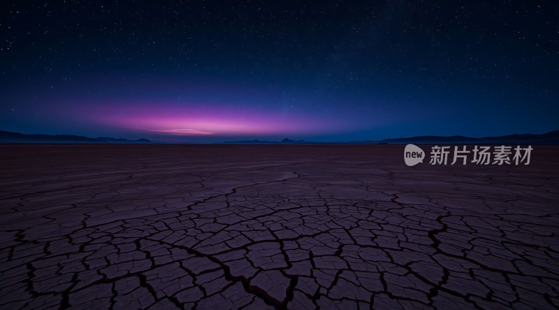 夜幕下的荒原星河