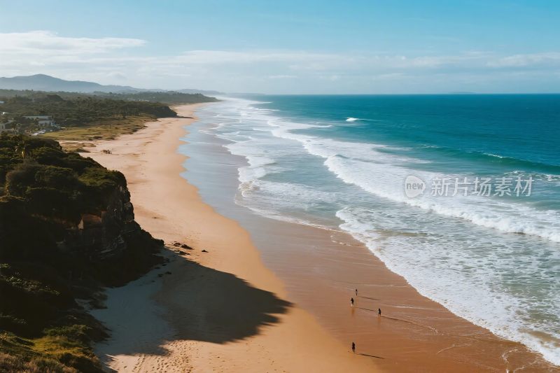 海滩风光俯瞰图