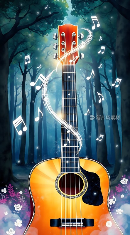 吉他与音符的交响曲