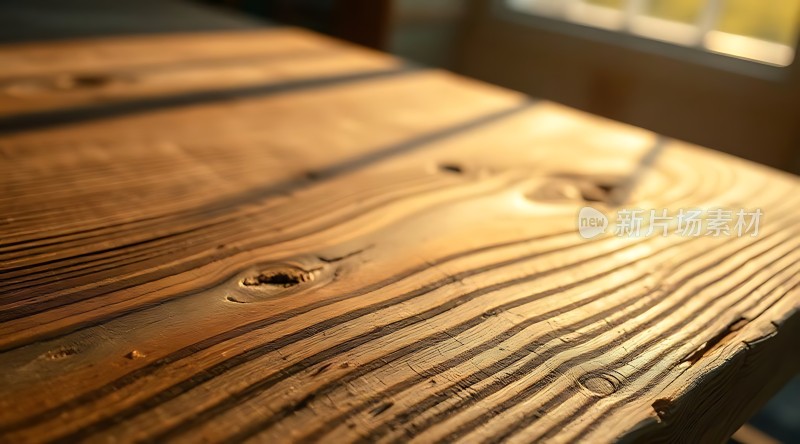 阳光下的木纹之美