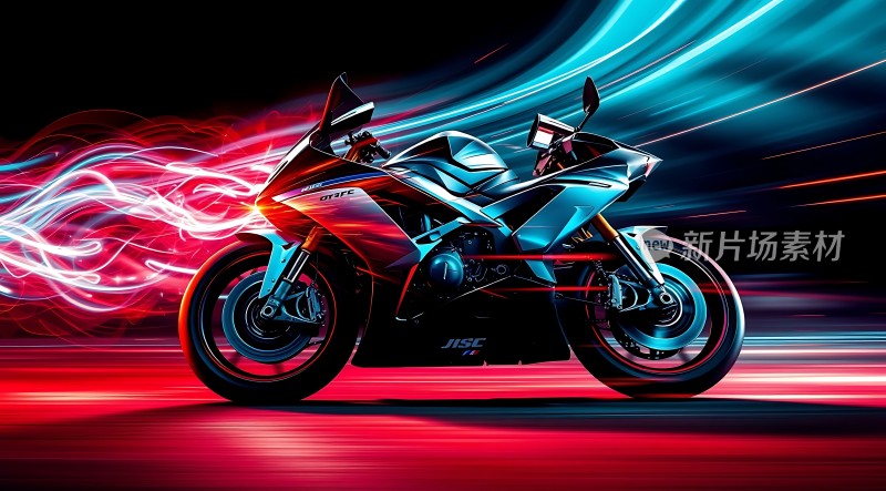 疾驰的摩托速度与激情的完美结合！