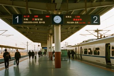 火车站站台场景 火车站站台场景
