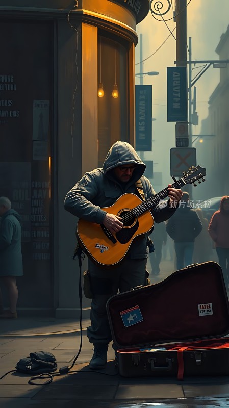 街头琴声孤独与希望交织的旋律