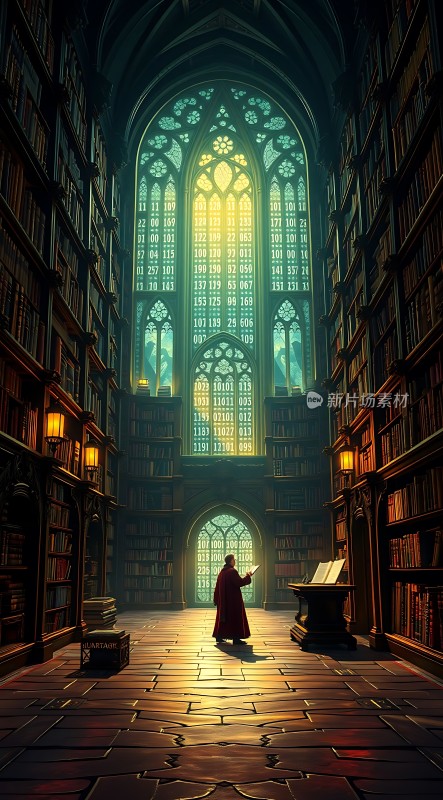 神秘图书馆里的学者