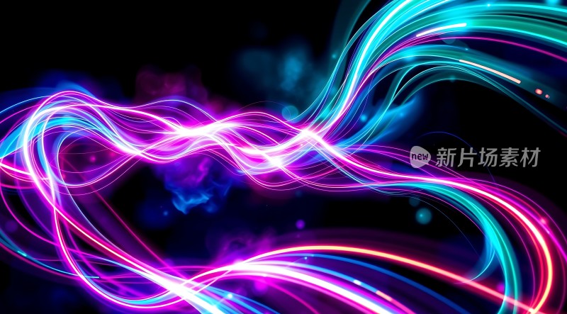 霓虹幻彩交织