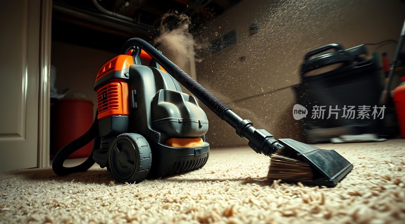 新片场素材 吸尘器清洁地毯