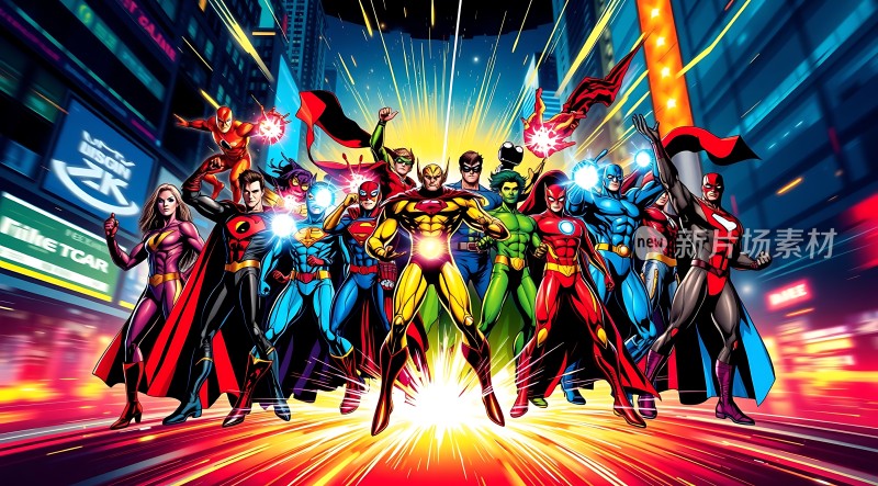 超级英雄集结城市守护者出击！