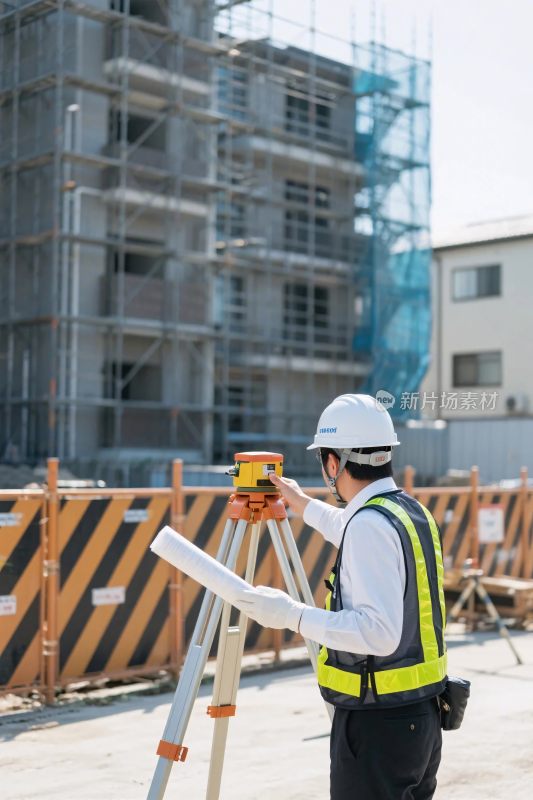 工地测量场景图
