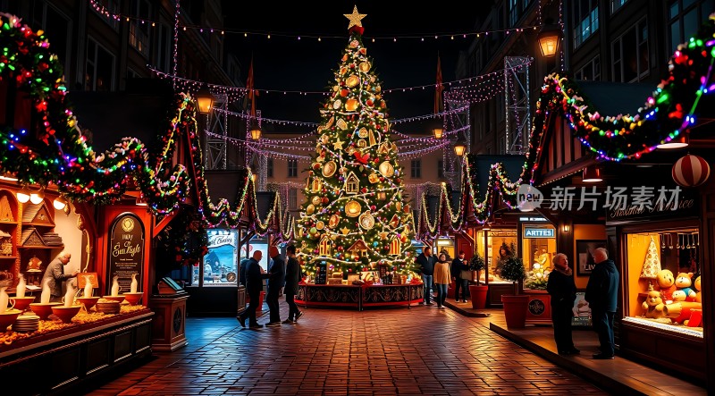 圣诞集市夜市