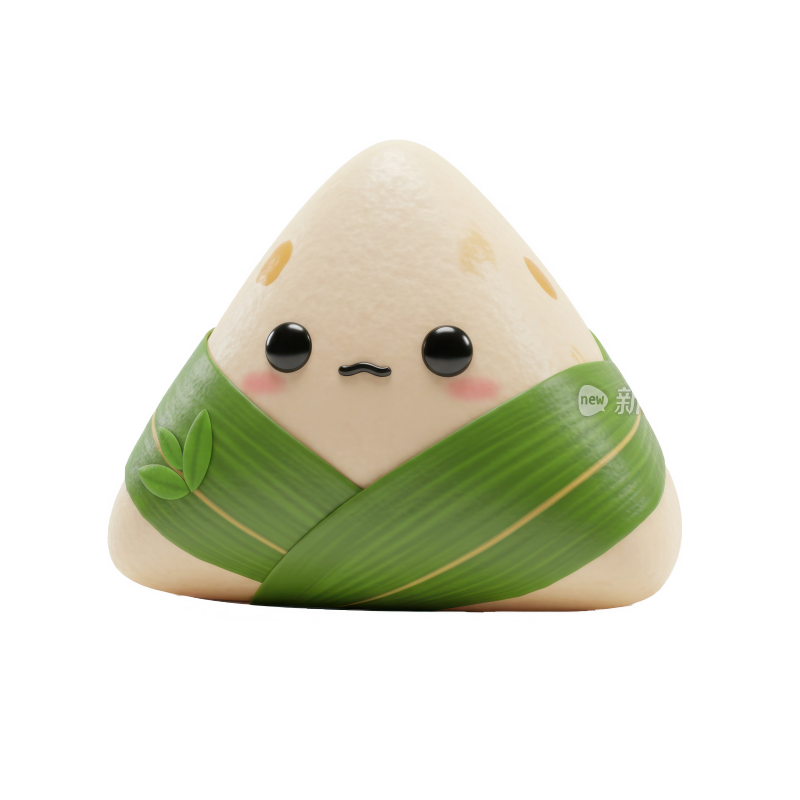 端午节3D卡通粽子元素