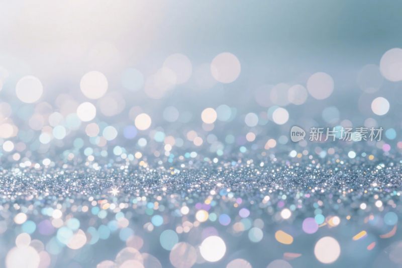 梦幻光斑银色背景