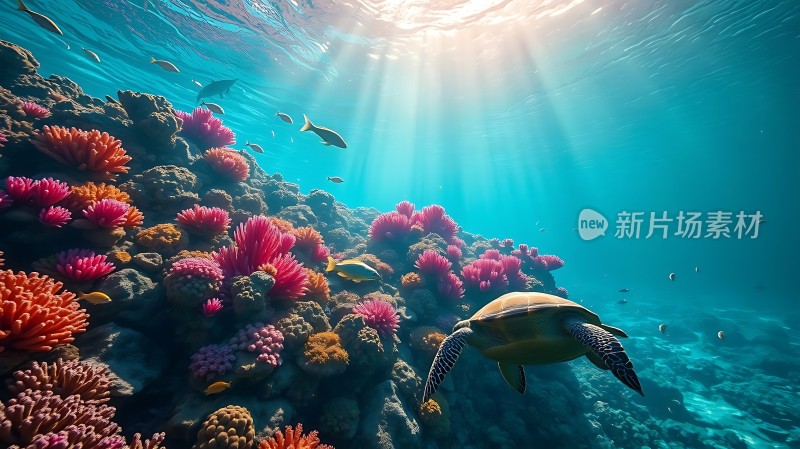 阳光下的海底世界