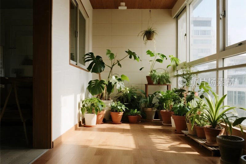 室内阳台植物布置
