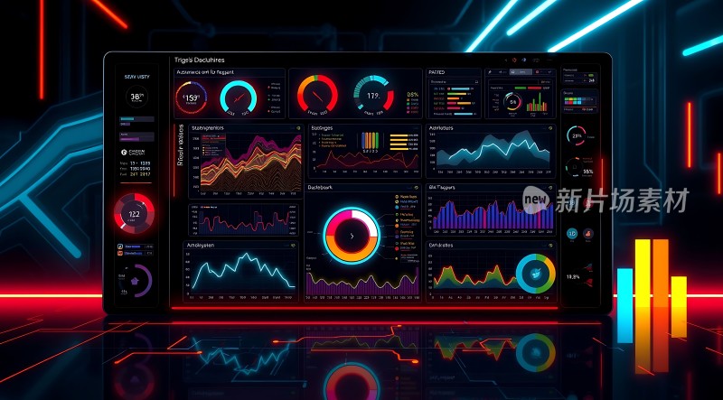 未来科技数据展示界面