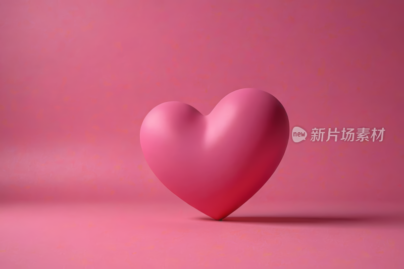 粉红色背景粉红色爱心物体特写高清图片