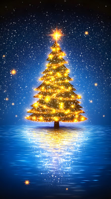 闪闪发光金色圣诞树 闪闪发光金色圣诞树