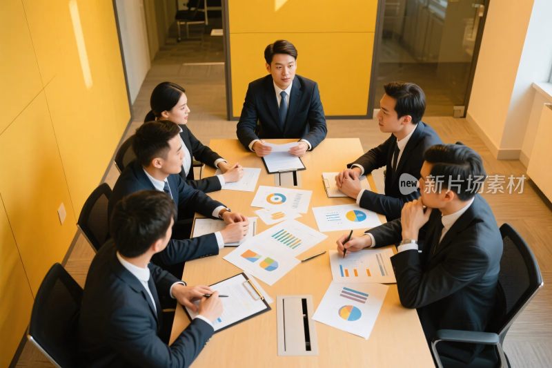 商务会议讨论场景