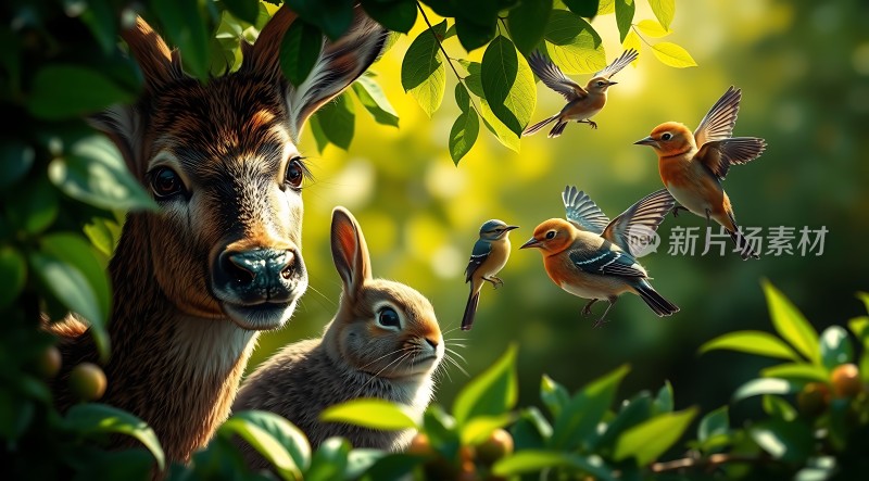 森林里的和谐共处