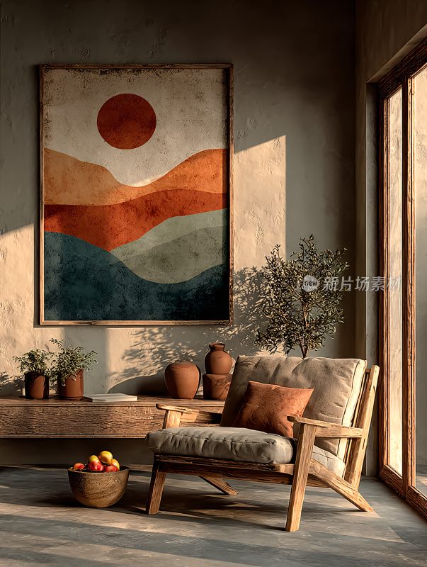 室内温馨休闲角落场景