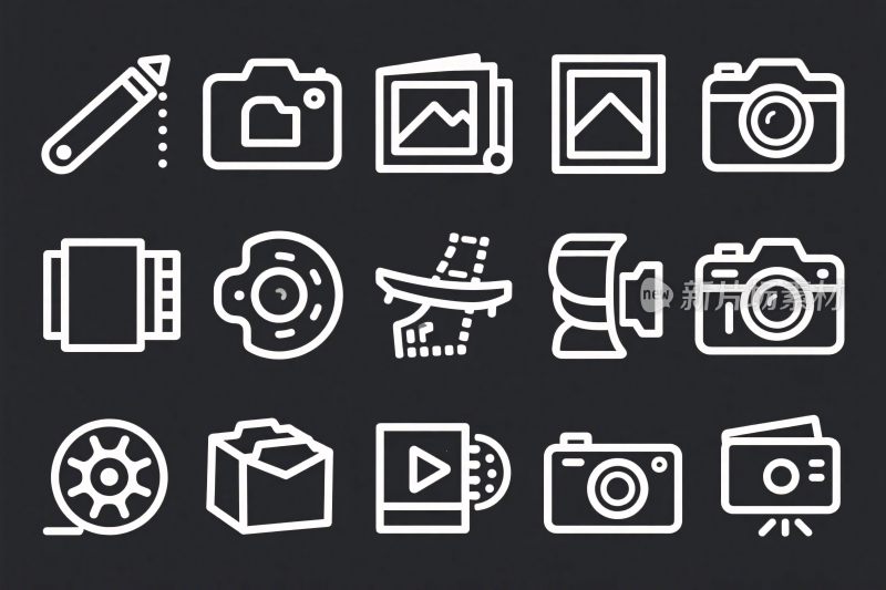 摄影相关图标集合