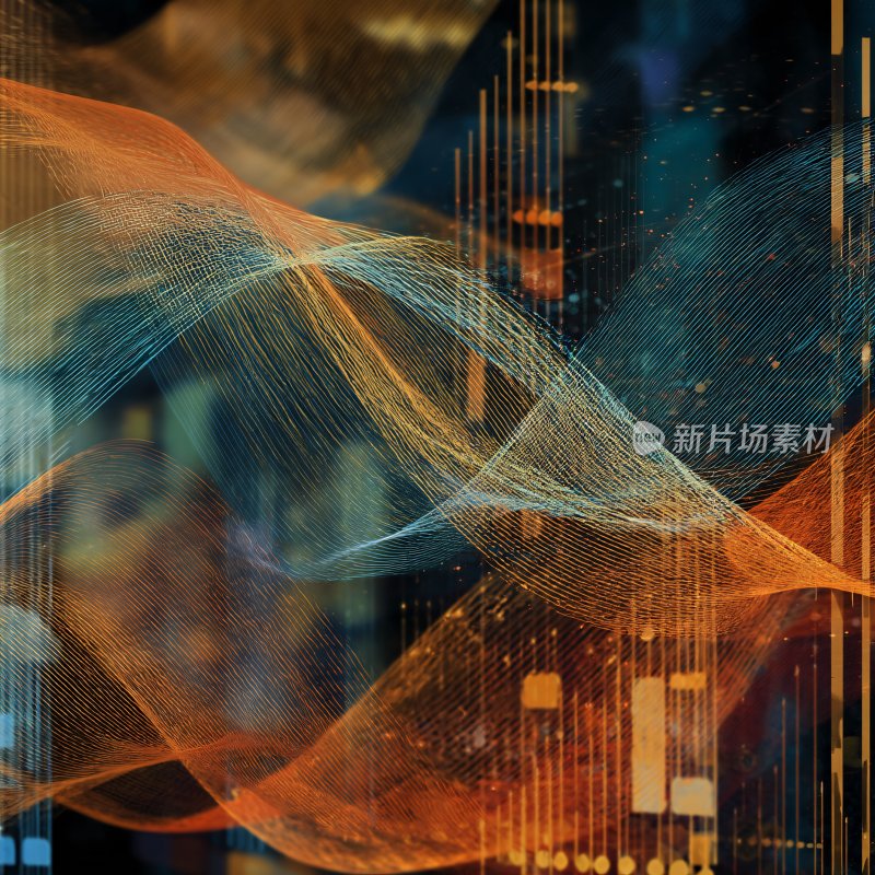 科技感线条抽象背景图