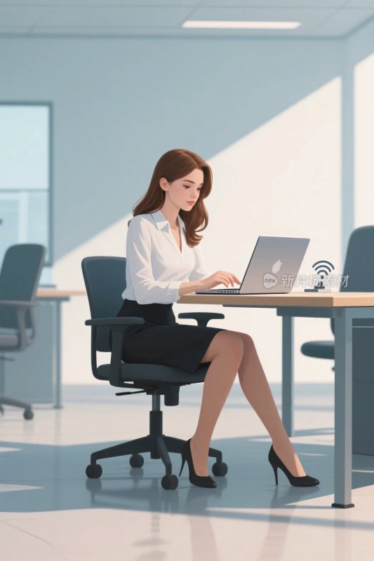 职场办公女性插画