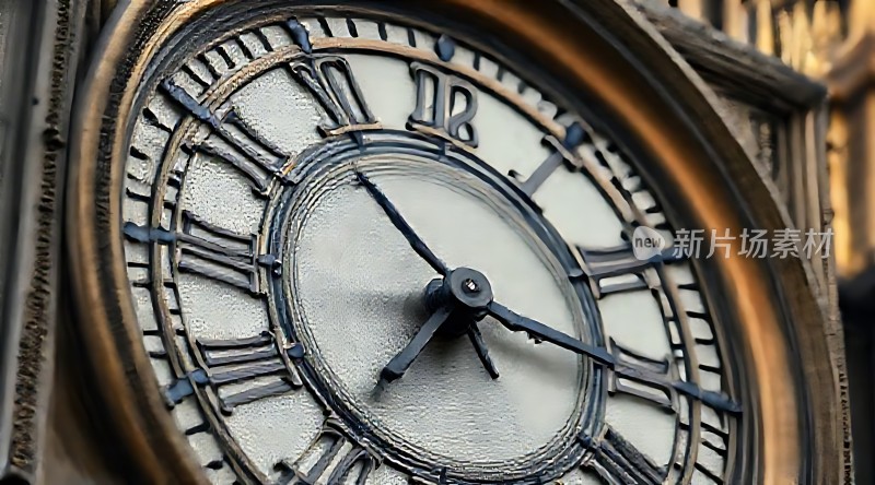 古铜色时钟表盘