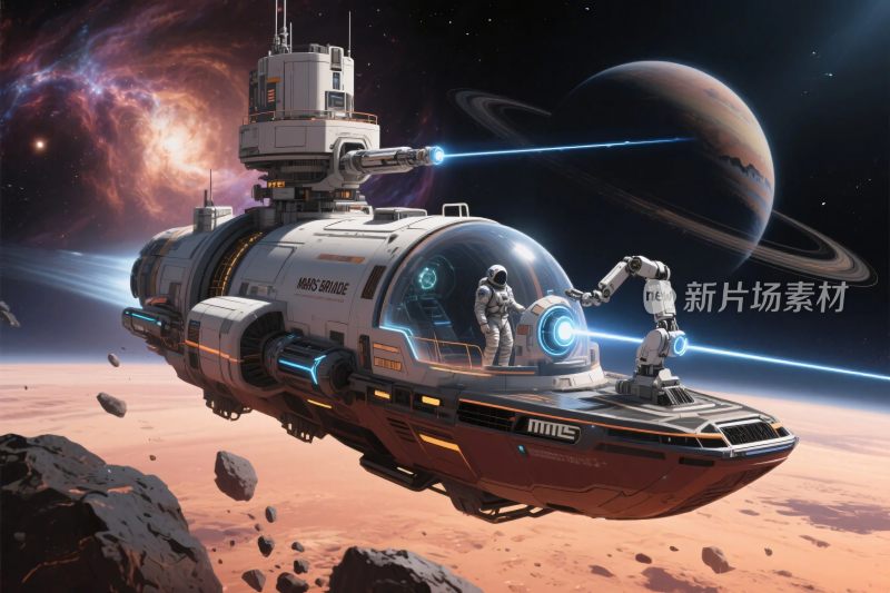 太空星际飞船探索图