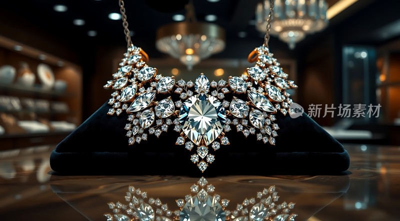 璀璨钻石项链闪耀夺目