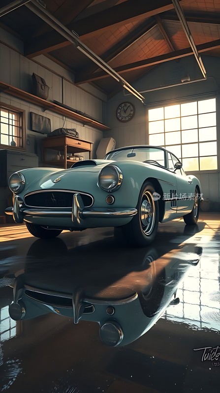 经典跑车车库静候