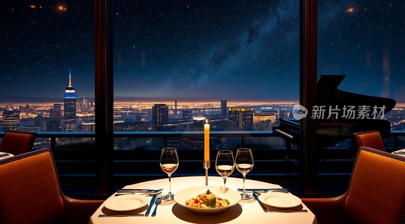 星空下的浪漫晚餐