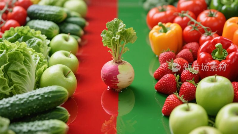 多彩果蔬陈列图