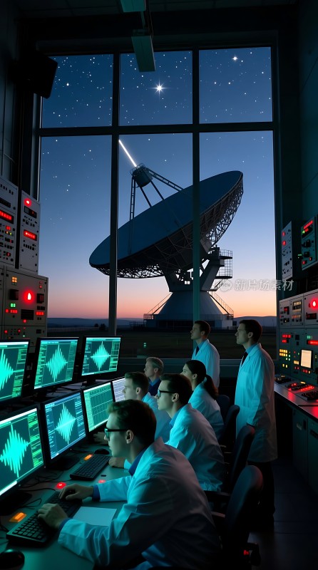 科研人员观测星空