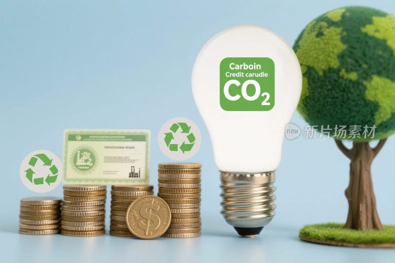 低碳环保经济插画