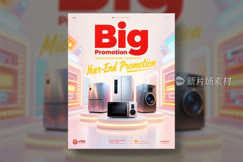 年终促销家电宣传海报