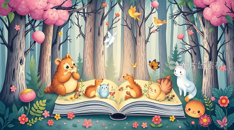 森林里的故事书