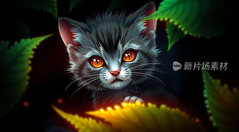 神秘小猫探出头