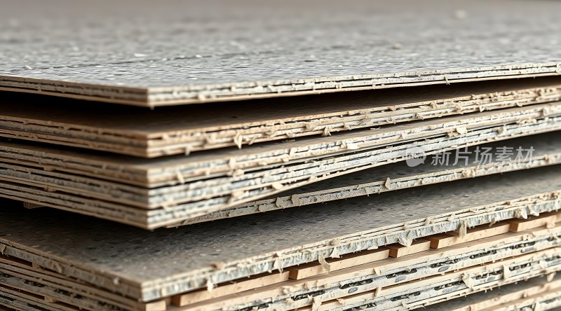 多层木板堆叠展示