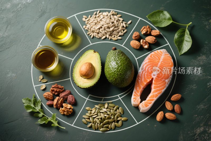 健康饮食食材展示图